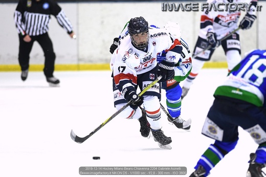 2019-12-14 Hockey Milano Bears-Chiavenna 2204 Gabriele Asinelli
